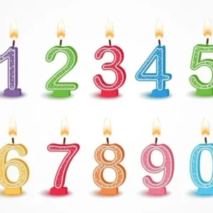 Velas en Número Para Cumpleaños x Unidad